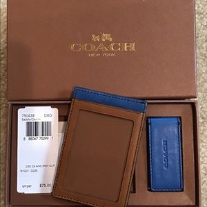 Coach Accessories - Coach Men’s Card Case & Money Clip Coach Accessories - Coach Men’s Card Case & Money Clip